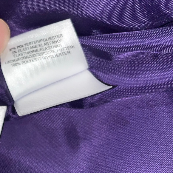 Kasper Women’s Purple Business Office Casual Blazer Jacket Size-2P - Picture 5 of 6